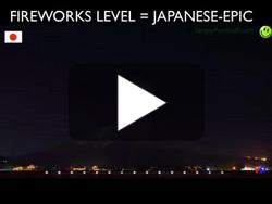 Feu d'artifice exceptionnel au Japon